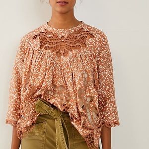 EUC Anthropologie Lace Top